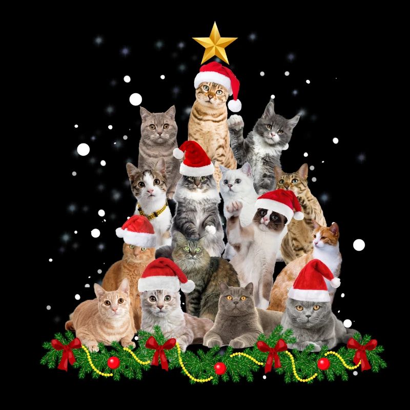 Drôles de chats Arbre de Noël