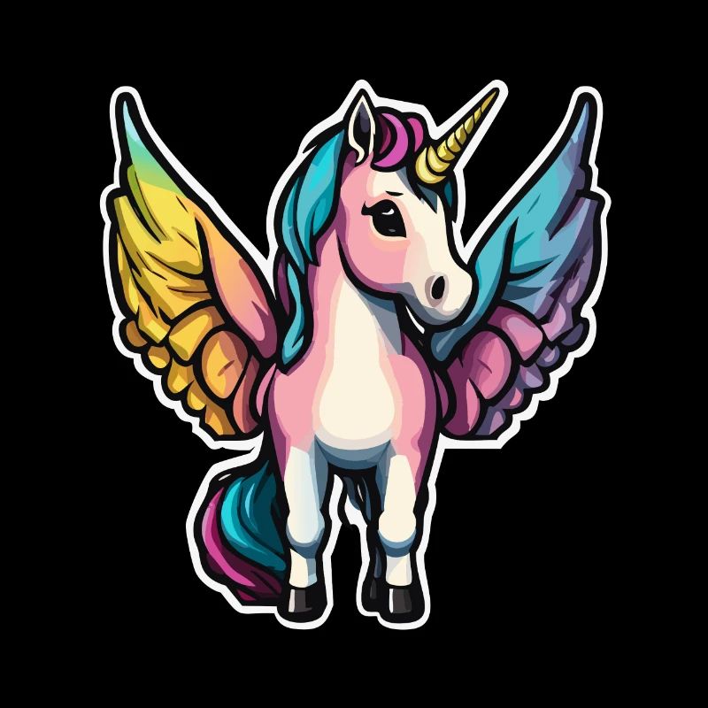 Unicorn with wings