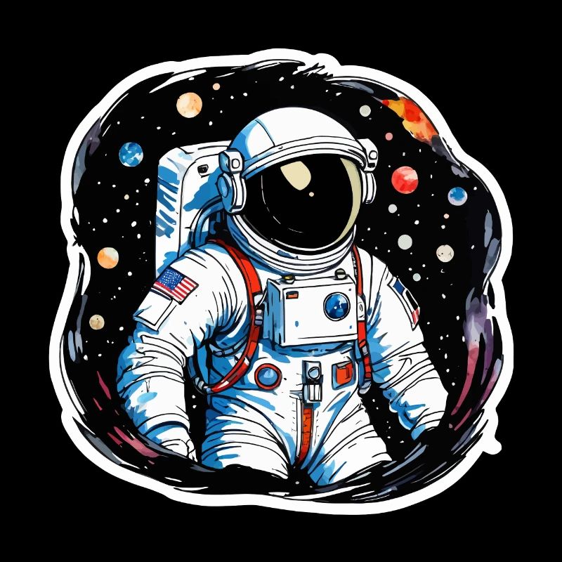 Aquarelle d’astronaute Aquarelle