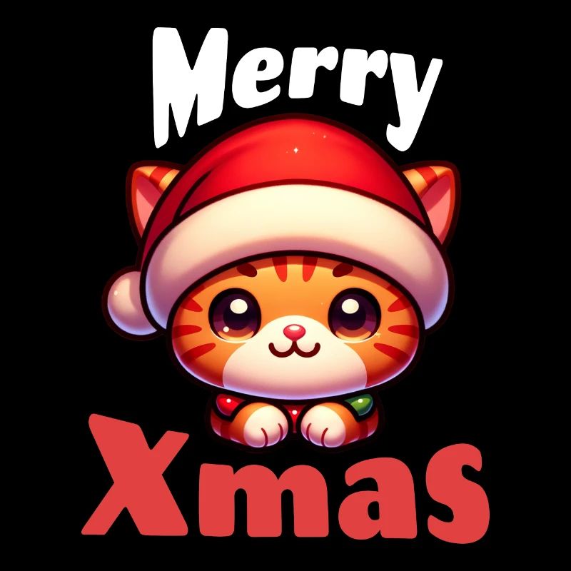 Weihnachts-Katze