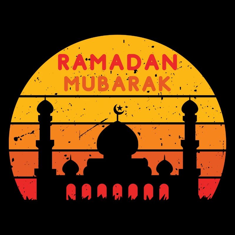 Ramadan Mubarak Sunset Colors
