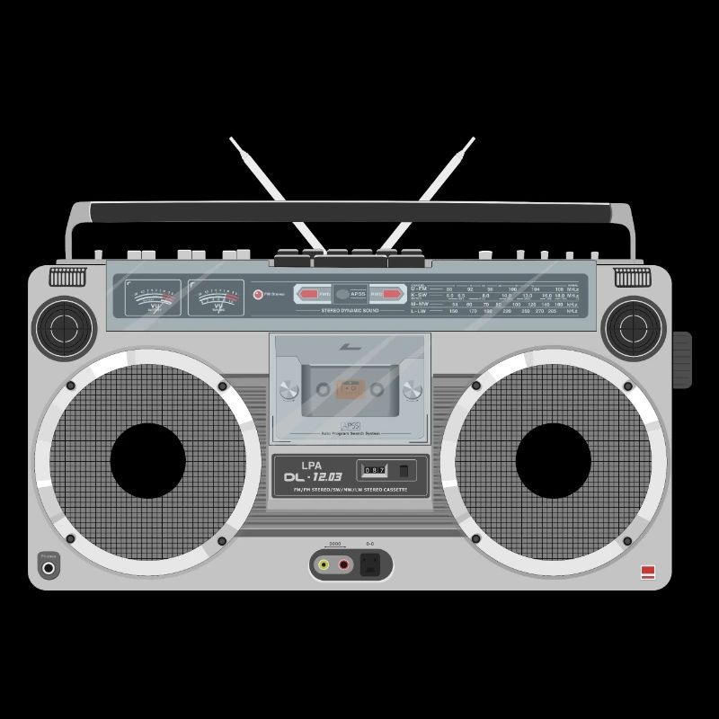 Ghetto blaster retro