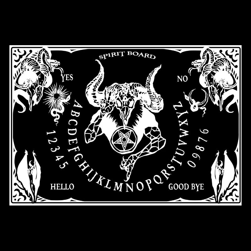 Spirit board & Planchette Halloween Devil