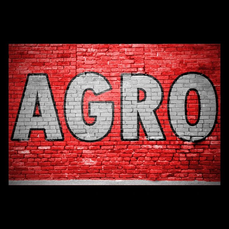 Agro Brick Wall Graffiti
