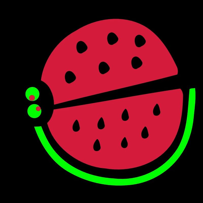 Wassermelone Marienkäfer