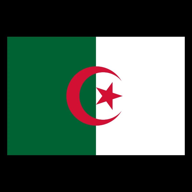 Algérie drapeau algérien drapeau