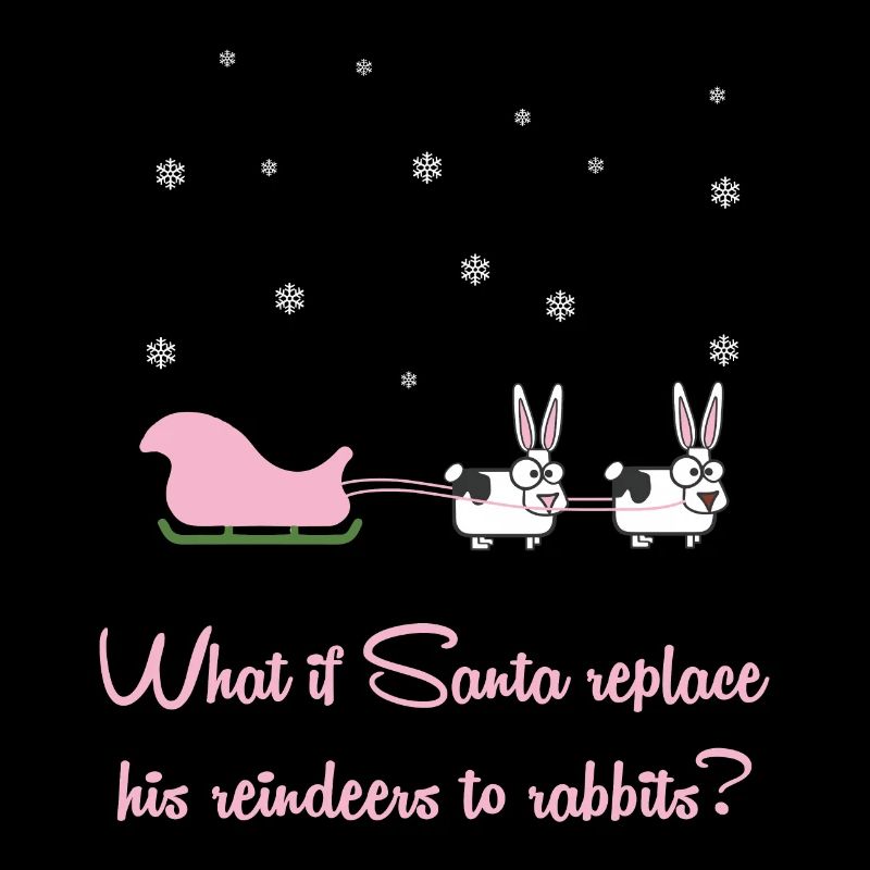 Christmas rabbit bunny Funny saying