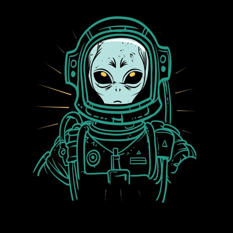 Alien Astronaut Space Pilote spatial