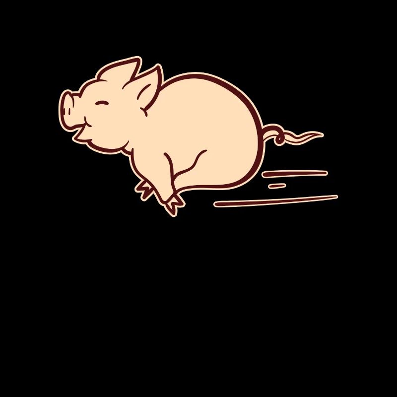 Cochon de course Courir Cochon Courir Doux Cadeau