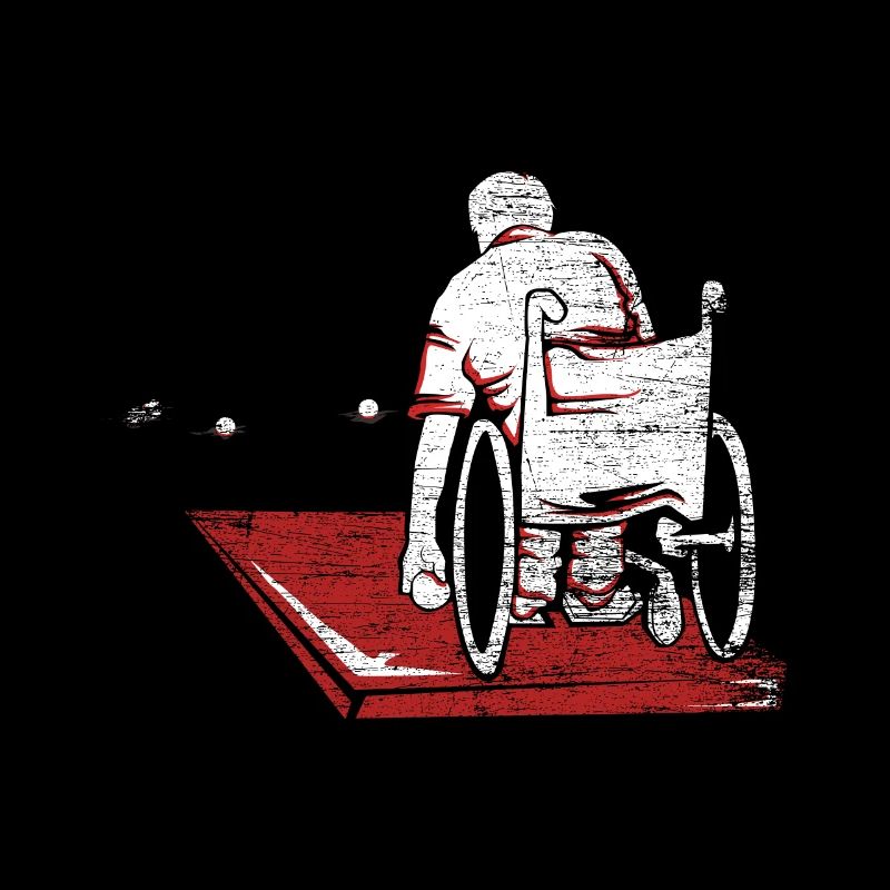 Boccia Rollstuhl Athlet