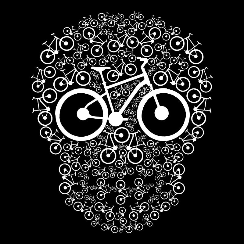 Cadeau de crâne de vélo