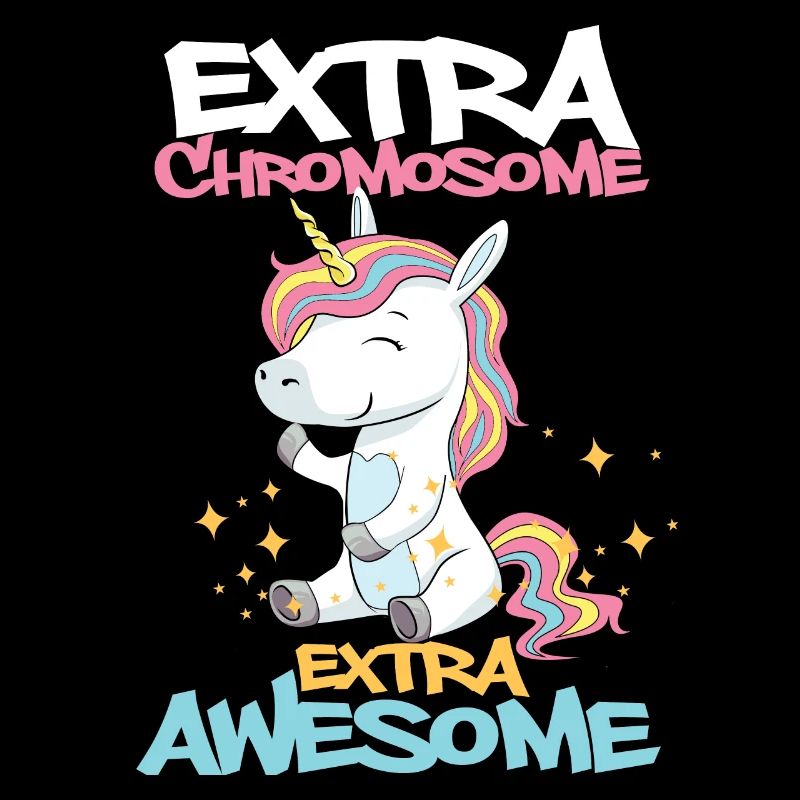 Chromosome Unicorn Down Syndrom Spruch Geschenk