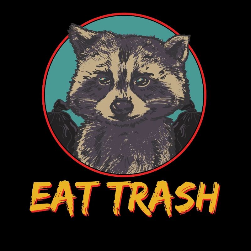 Waschbär Müll Eat Trash Panda Lustig Geschenk