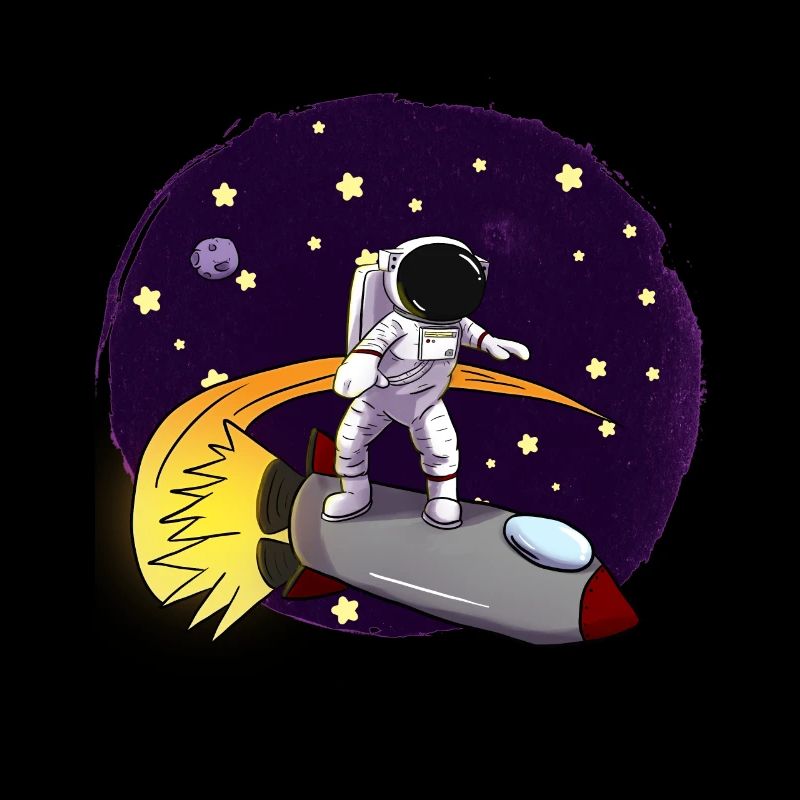 Astronaute Sur fusée