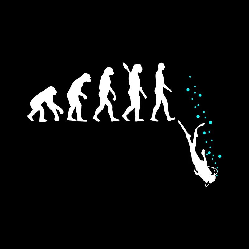 Tauchen Evolution Taucher Lustig Geschenk