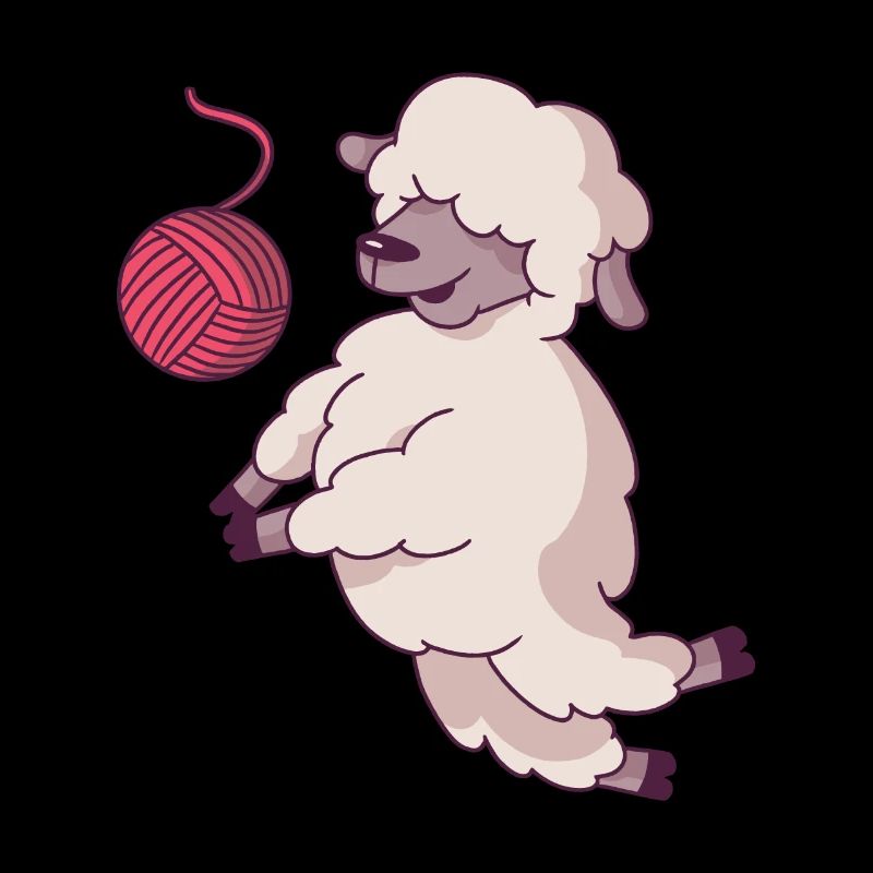 Volleyball Sheep Funny Humor Dredging Flatbed