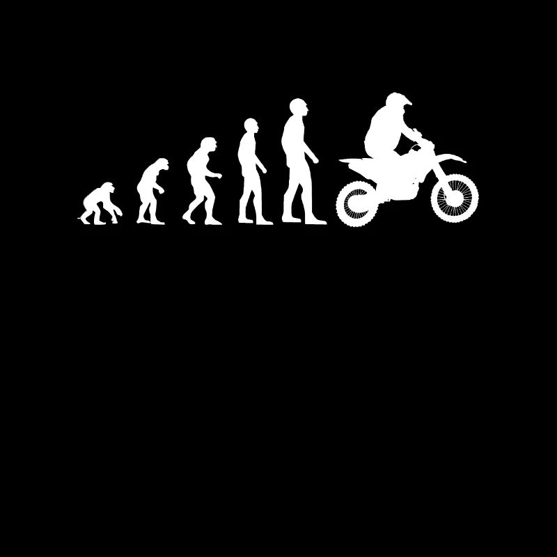 Motocross Evolution des Menschen Motorrad