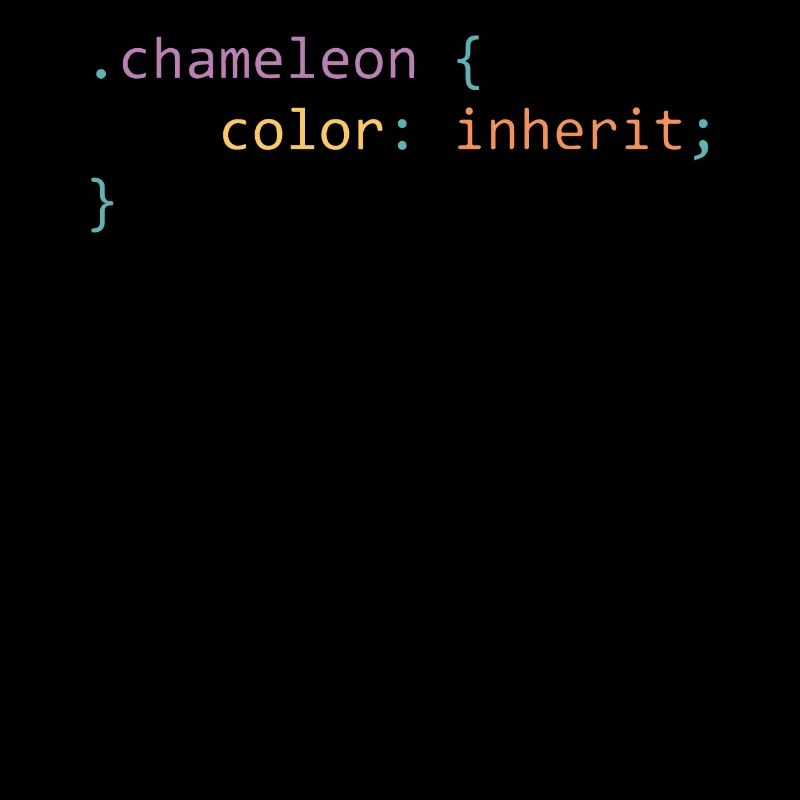 Chameleon css - nerdiges und geekiges Geschenk