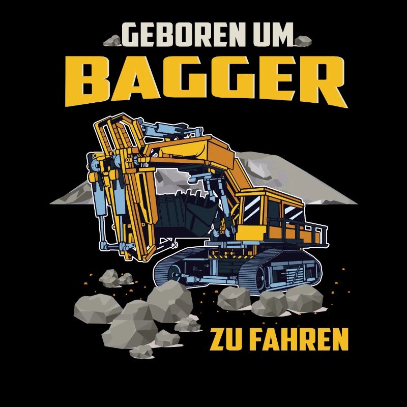 Bagger Baumaschinen Baggerfahrer Geschenkidee