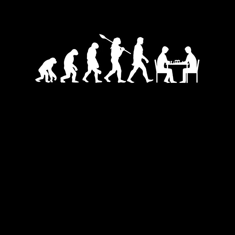 Evolution Schach Schachspieler Schachspiel