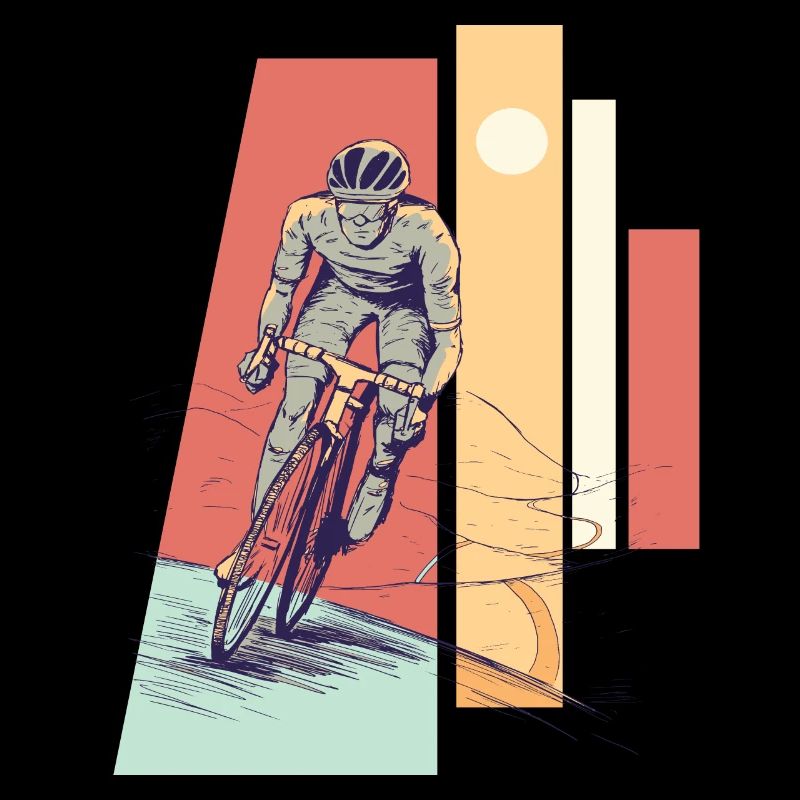 Pilote de vélo de course