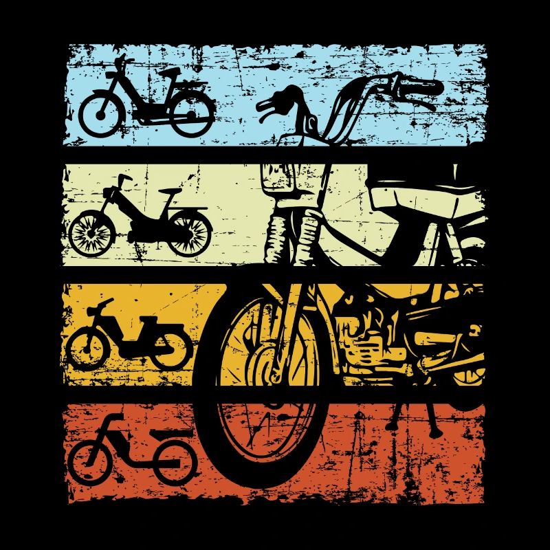 Mobylette Mobylette Scooter Maxi Mobylette Rétro