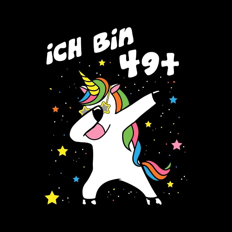 Ich bin 49 Einhorn Dab Dabbing Unicorn