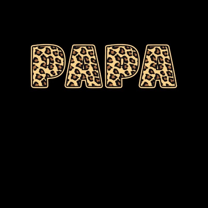 Papa Leopard Muster Geschenk