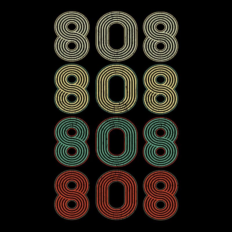 Retro America State Flag Area Code Hawaii