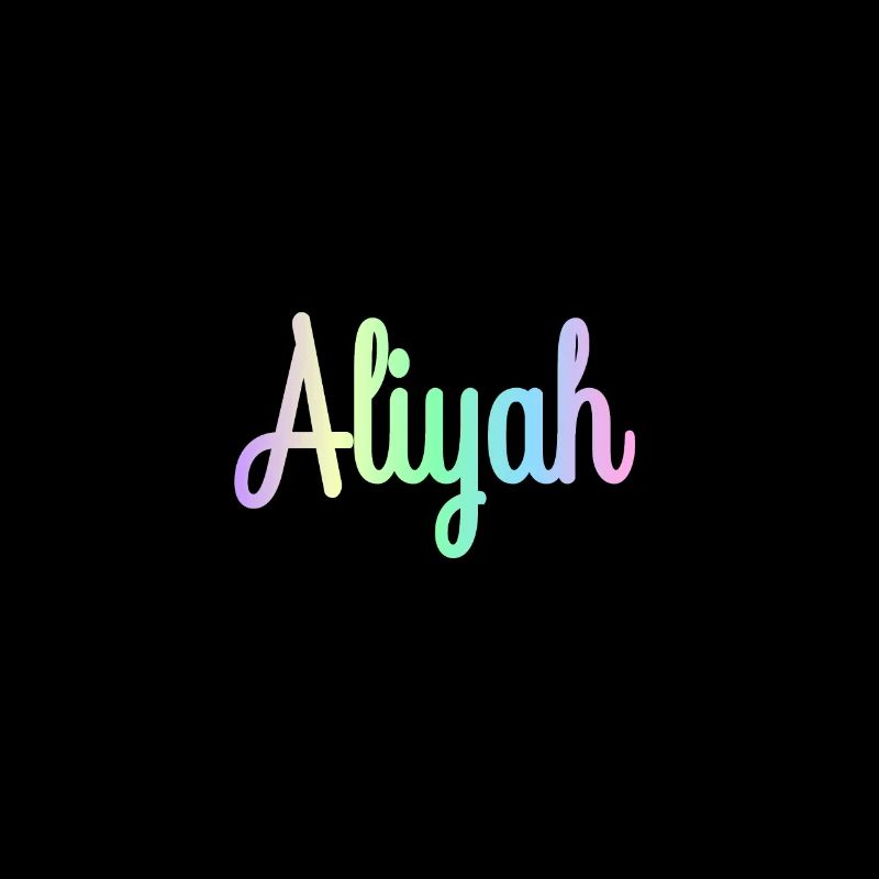 ALIYAH Rainbow Cursive minimaliste