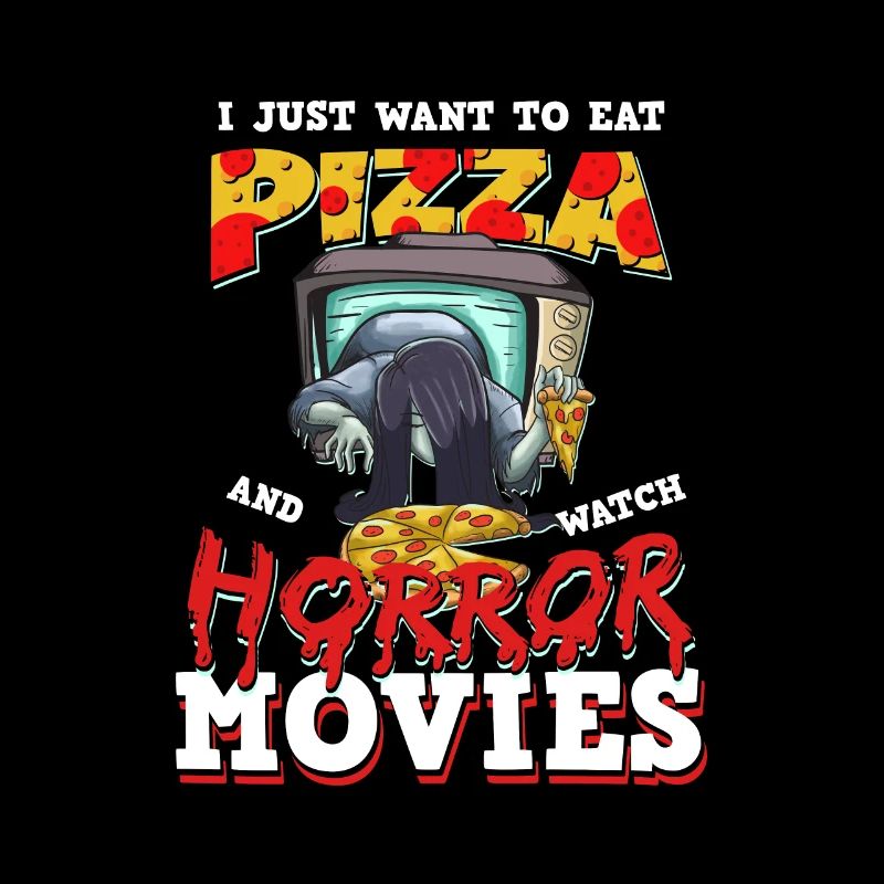 Essen Sie Pizza Horrorfilme Geschenk