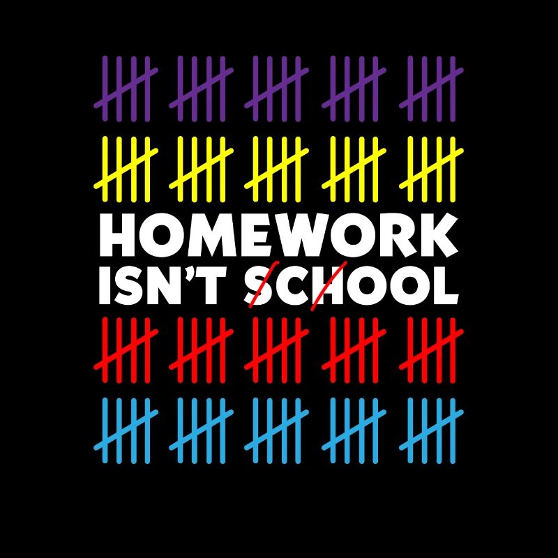 Les devoirs ne sont pas l’école Cool Schoolchild