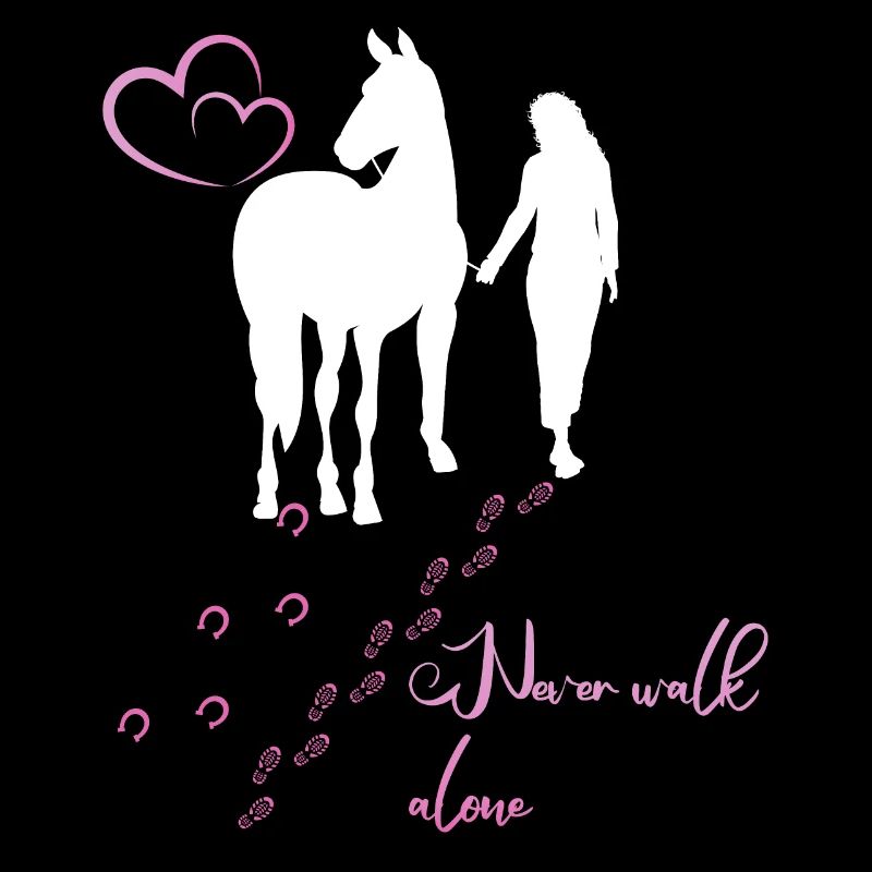 Mädchen, Reiter, Pferde - Never walk alone
