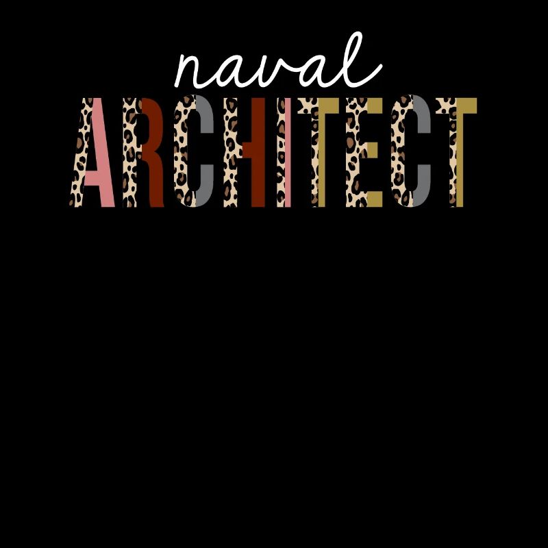 Naval Architect Leopard Print Funny Gift