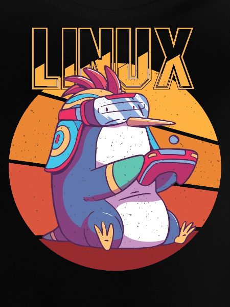 Gamer Linux Root Cool Penguin Nerd Game Programmer