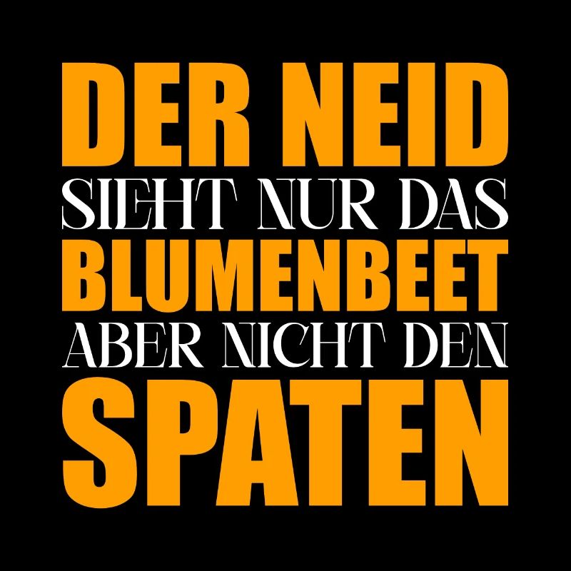 Neid Blumenbeet Spaten