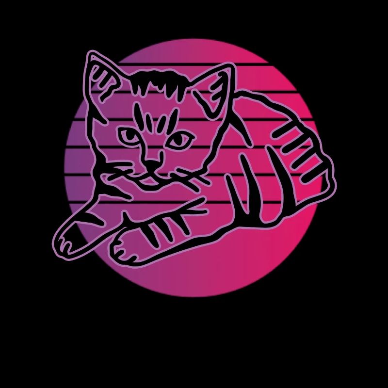 Chat graphique Retro Cat pour les propriétaires de chats