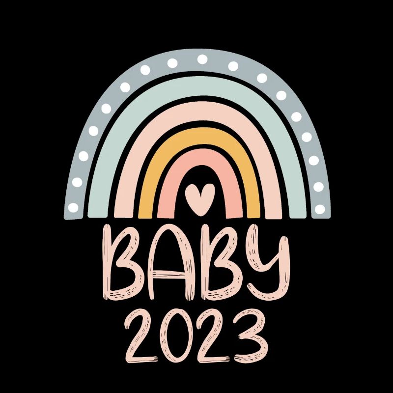 Bébé 2023 - Doux arc-en-ciel avec cœur