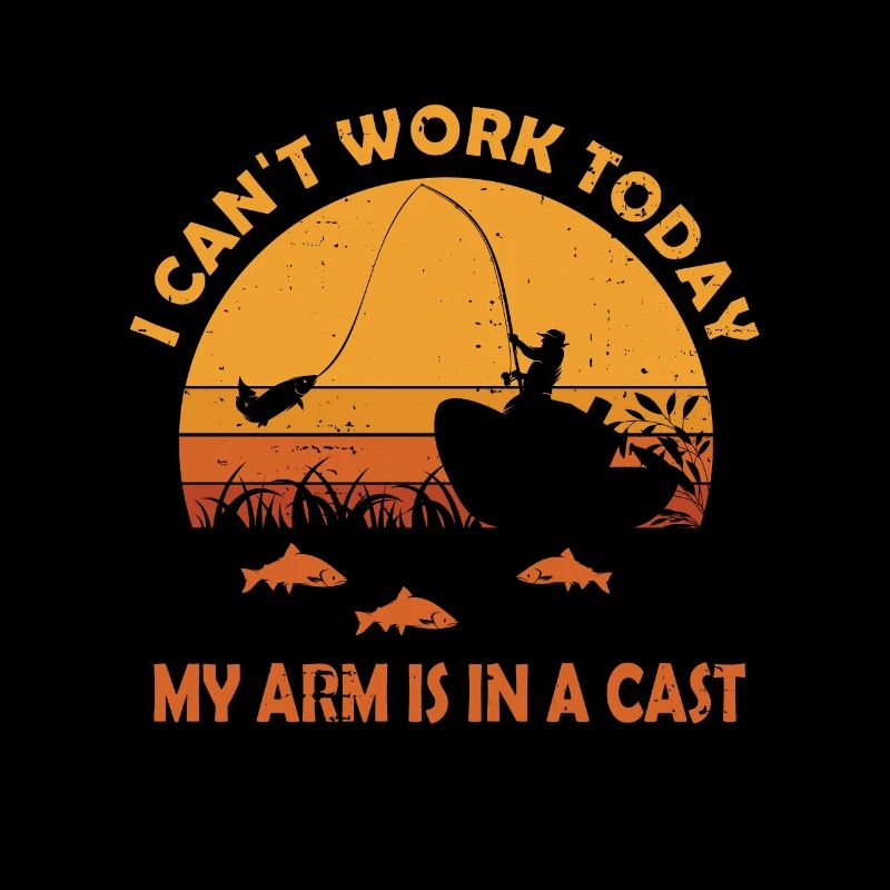 Drôle de conception de pêche Pêcheur