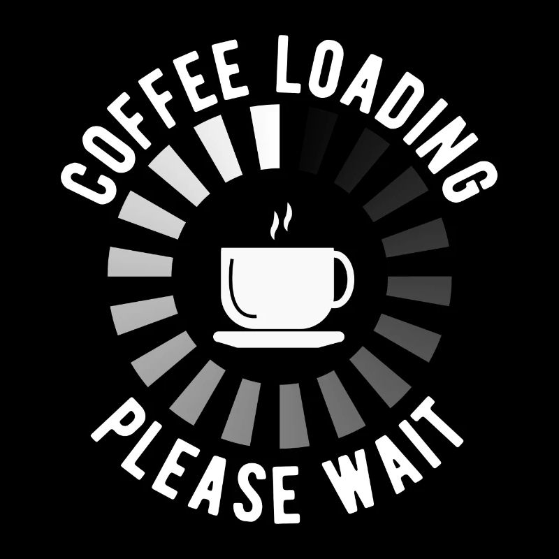 Kaffee Laden Bitte Warten