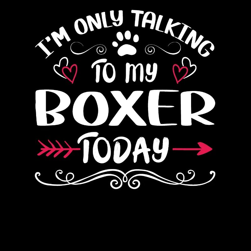 Le propriétaire du chien parle à mon boxeur