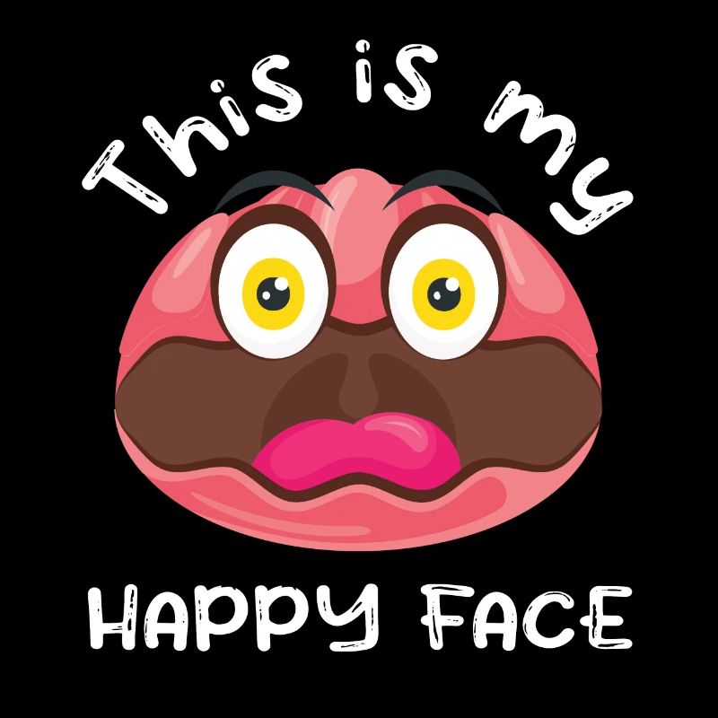 Costume de Blobfish - Visage de poisson Blob laid -