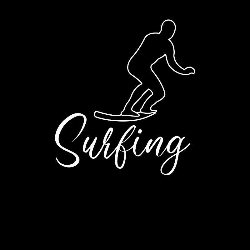 Surfing Surfer comic style