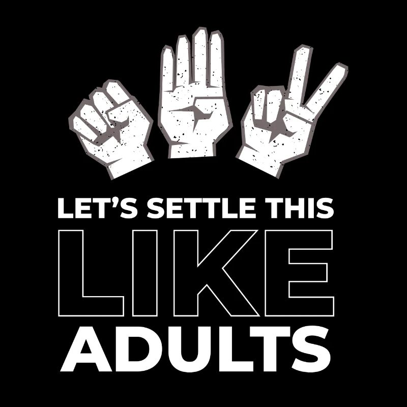 Rock Paper Scissors Like Adults