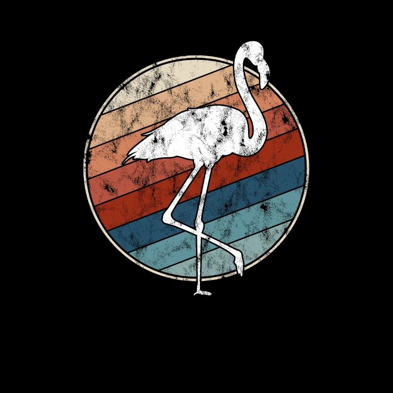 Flamant rose Rétro