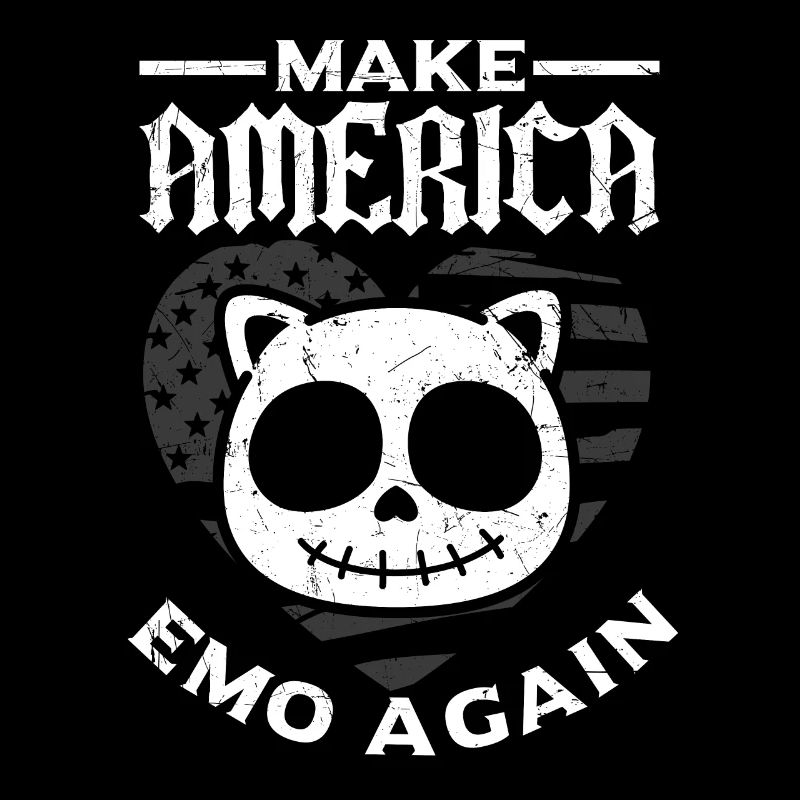 Emoticon Make America Emo Again Emocore Esthétique