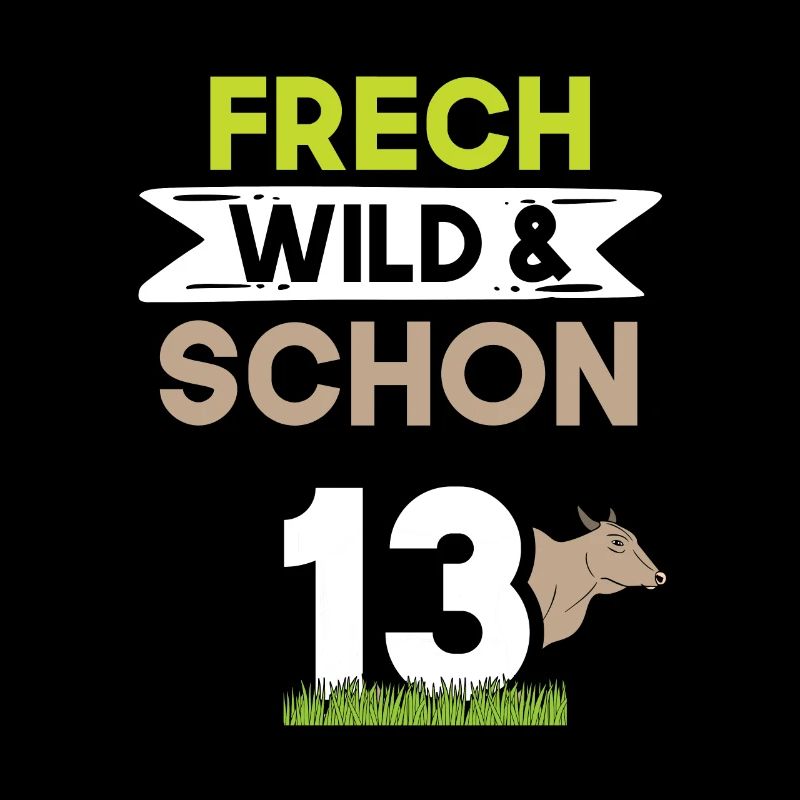 13 Jahre Geburtstag Junge Mädchen Kuh