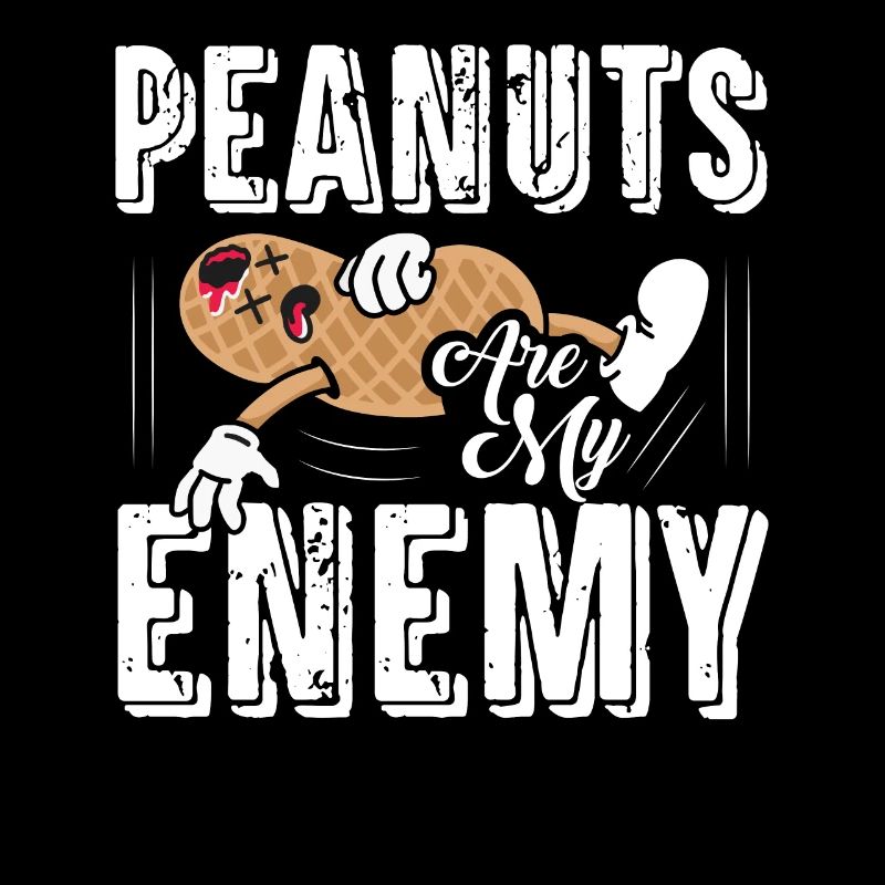 Peanuts Are My Enemy Awareness Nut Allergic