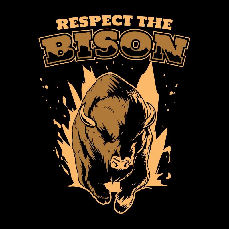 Respectez le bison Buffalo Bison d’Amérique Bovinae