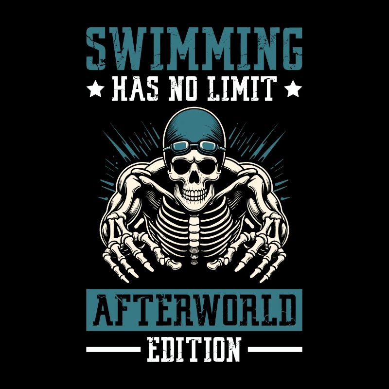 flotteur de natation squelette